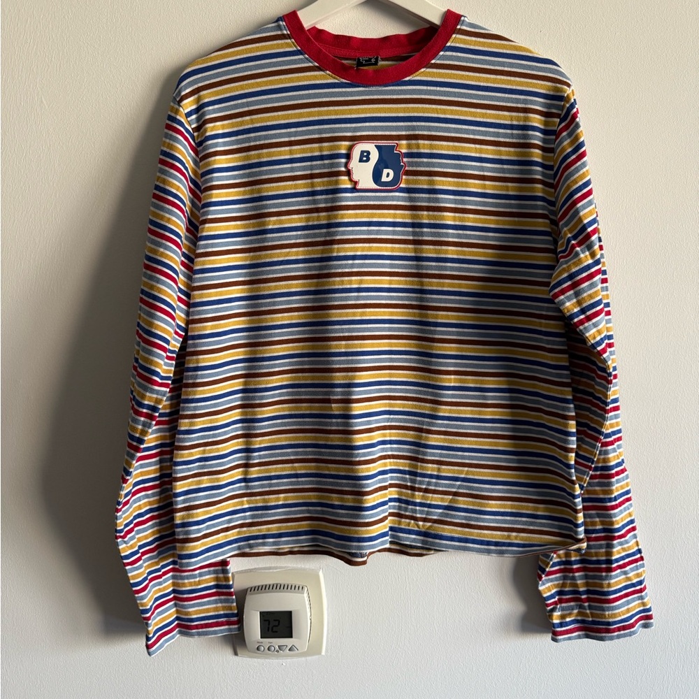Striped Ladies Long Sleeve Shirt Large